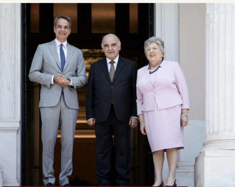 Ο Μητσοτάκης με τον Πρόεδρο της Μάλτας